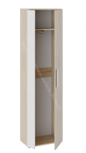 Шкаф для одежды «Нуар» тип 1  (Дуб Сонома/Белый ясень)