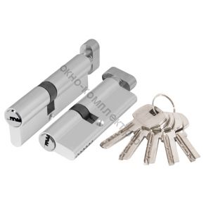 Цилиндровый механизм Ajax (Аякс) с вертушкой AX202/120 mm (55+10+55) CP хром 5 кл. ID товара: 41301