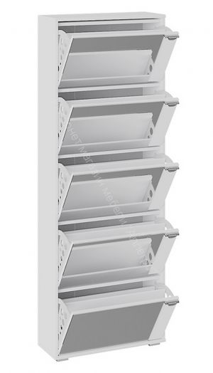 Тумба для обуви тип 9 (Белый Ясень)