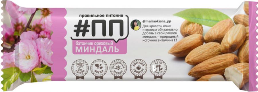 Ореховый батончик Миндаль 40 г