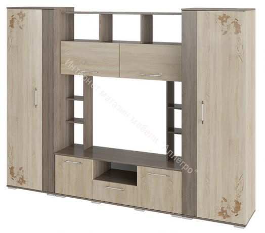 Стенка «Белла» исп. 2 (Дуб Сонома трюфель/Дуб Сонома)