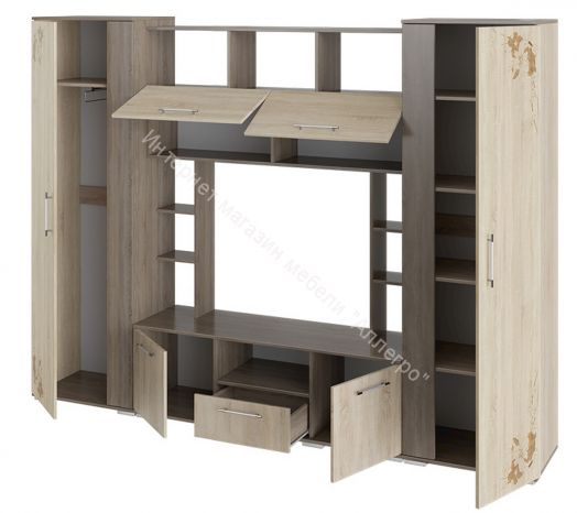 Стенка «Белла» исп. 2 (Дуб Сонома трюфель/Дуб Сонома)