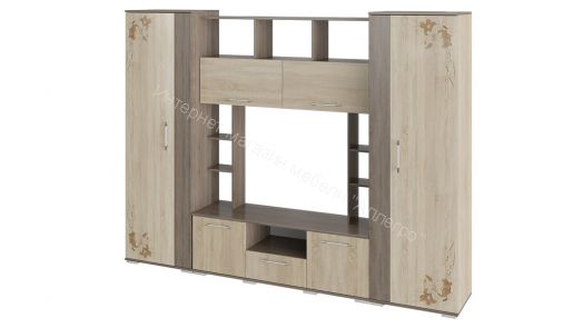 Стенка «Белла» исп. 2 (Дуб Сонома трюфель/Дуб Сонома)