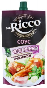 Соус MR.RICCO Чесночный ПЭТ 310г