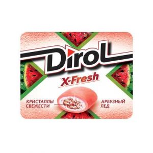 Жевательная резинка DIROL X-FRESH 16г Арбузный лед б/с