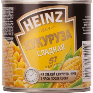 Кукуруза HEINZ 340г ж/б