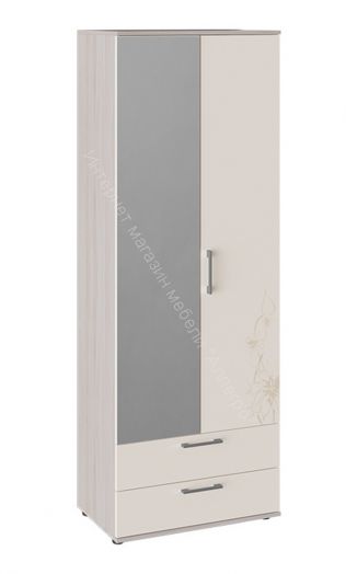 Секция комбинированная «Марта» (Ясень шимо/Сатин матовый с рисунком)