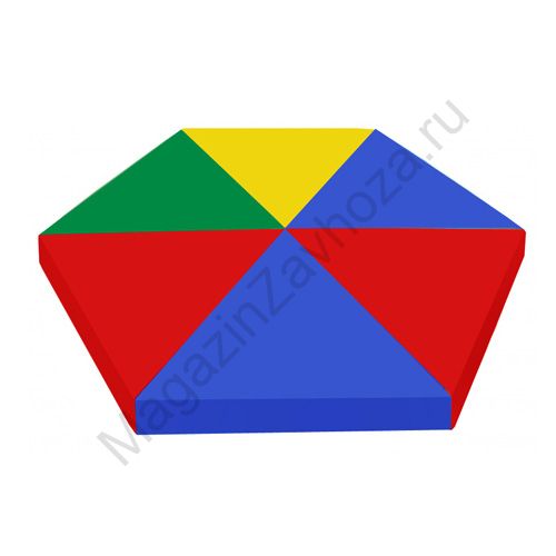 МАТ ДЕТСКИЙ 6-ТИ УГОЛЬНИК 100ММ