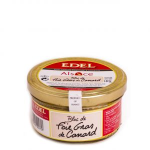 Фуа-гра Утиная EDEL Bloc Foie Gras de Canard блок в стекле 140 г - Франция