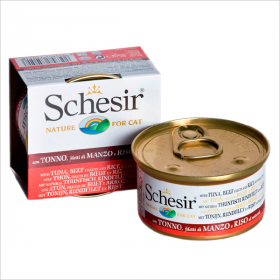 Влажный корм для кошек Schesir с тунцом и говядиной
