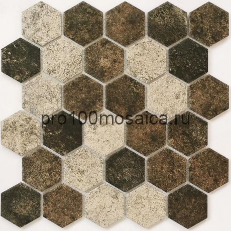 Olmeto Brown Мозаика СОТЫ, серия PORCELAIN, размер, мм: 282*271*6