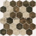 Olmeto Brown Мозаика СОТЫ, серия PORCELAIN, размер, мм: 282*271*6