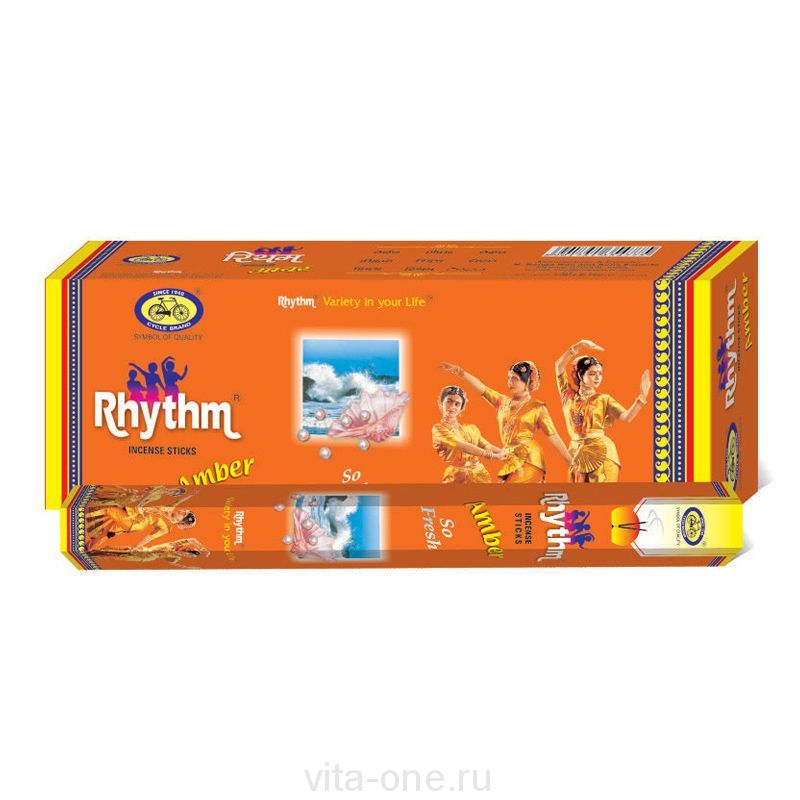 Ароматические палочки Янтарный ритм RHYTHM AMBER HEXA CYCLE (Сайкл)  20 шт