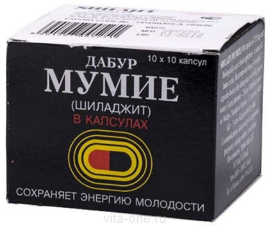 Мумие Шиладжит Dabur (Дабур) 100 шт