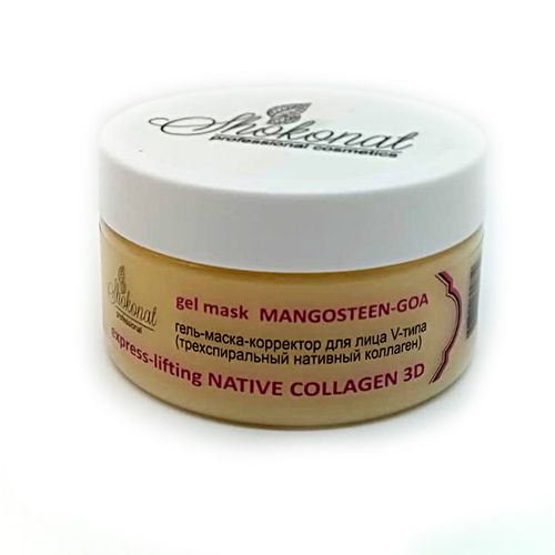 Гель-маска-корректор для лица V-типа MANGOSTEEN-GOA express-lifting NATIVE COLLAGEN 3D. 200 гр