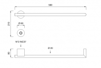 Полотенцесушитель Cea Design EQUILIBRIO EQB 11 схема 2