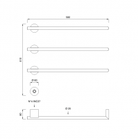 Cea Design EQUILIBRIO EQB 13 полотенцесушитель электрический схема 2