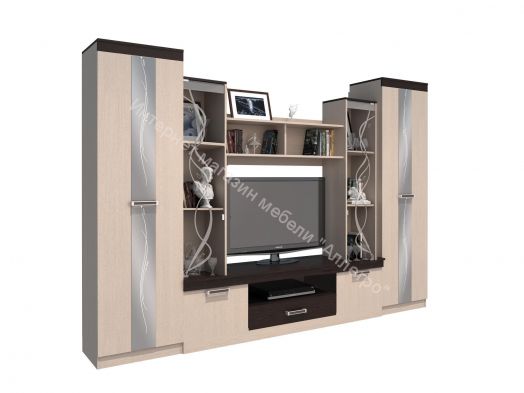 Гостиная «Атлантида 2Б» Венге/Дуб молочный