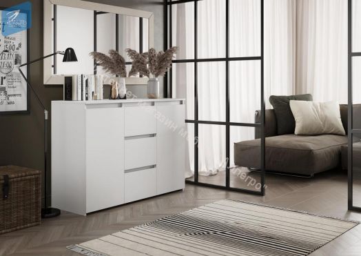 Комод Милано-3 Белый матовый