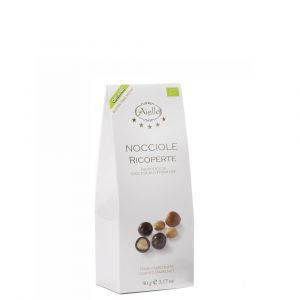 Фундук в темном шоколаде Aiello Bio Nocciole Ricoperte Fondenti 90 г - Италия