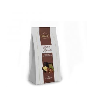 Трюфели из темного шоколада с фундуком Aiello Bio Tartufini Nocciola 80 г - Италия
