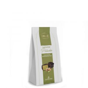 Трюфели из темного шоколада с фисташками Aiello Bio Tartufini Pistacchio 80 г - Италия