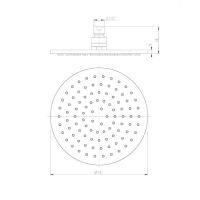 Верхний душ OMNIRES D=20 см WG120 схема 4