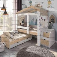 Кровать двухъярусная домик Сказка ДС-36/1 №2