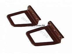 Ручка под закатку моск/сетки МЕТАЛЛ коричневая