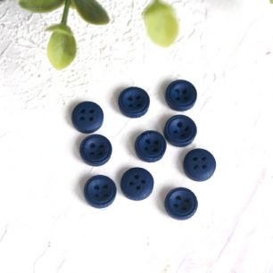 Деревянные пуговицы синие, 10 шт., 8 мм.