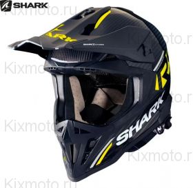 Мотошлем Shark Varial RS Carbon Flair, Черно-желтый