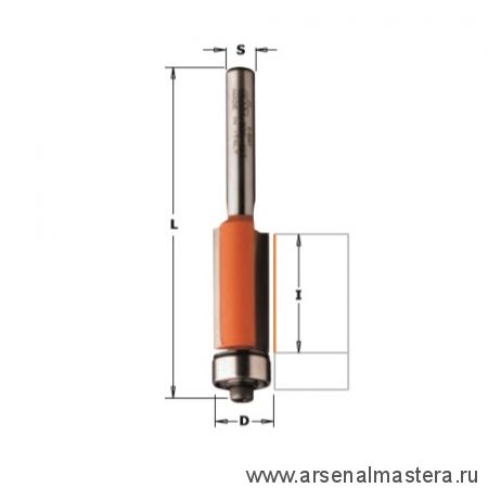 Фреза обгонная (нижн. подш.) S8 D 9,5 x 12,7 CMT 906.096.11