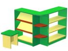 Игровой стеллаж "Магазин" угловой