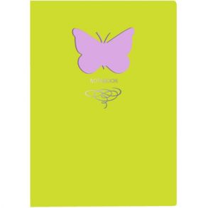 Книга для записей Butterfly, А5, 80 листов, салатовый