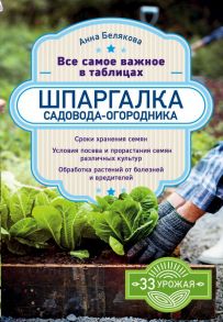 Шпаргалка садовода-огородника. Все самое важное в таблицах / Белякова Анна Владимировна