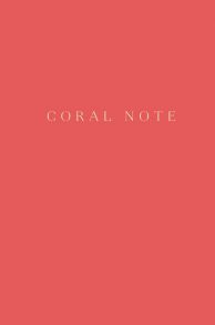 Coral Note. Блокнот с коралловыми страницами (твердый переплет)