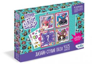 Пазл 25 эл. Полиптих Littlest Pet Shop. Счастливые зверушки