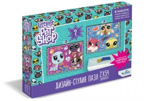 Пазл 54 эл. Диптих Littlest Pet Shop. Веселые времена