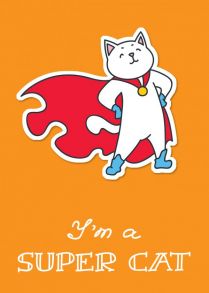 Тетрадь общая в клетку I am a supercat!, А5, 48 листов