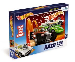 Пазл 104 эл. Hot Wheels. Трасса