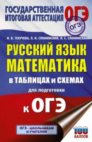 ОГЭ. Русский язык. Математика в таблицах и схемах для подготовки к ОГЭ - Текучева Ирина Викторовна, Слонимская И. С., Слонимский Лев Иосифович