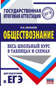 ЕГЭ. Обществознание. Весь школьный курс в таблицах и схемах для подготовки к единому государственному экзамену - Баранов Петр Анатольевич