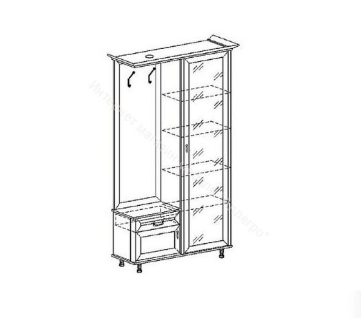 Прихожая с зеркалом ЯН-27 "Янна"