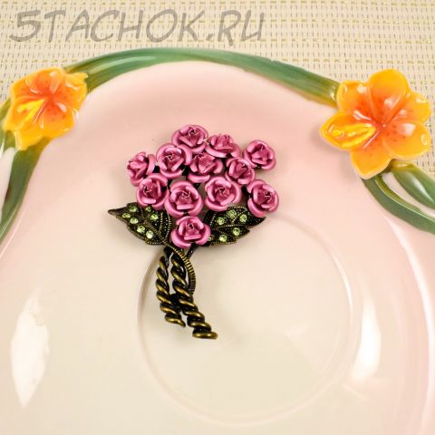 Брошь "Букет роз" (Avon США)