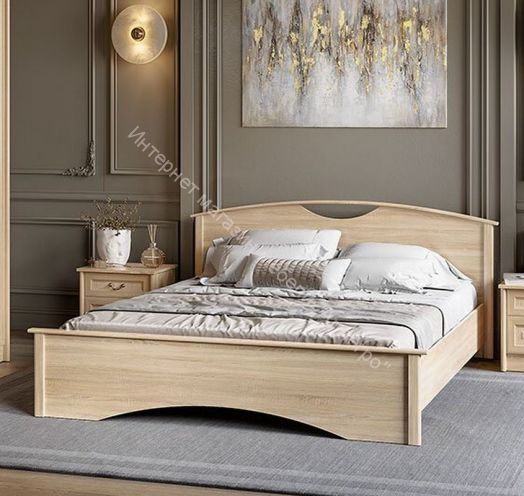 Кровать 1,4 м ЯН-32/Н "Янна" с низкой спинкой с настилом