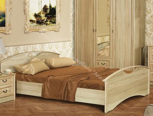 Кровать 1,6 м ЯН-16 "Янна" без ортопедического основания