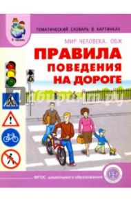Тематический словарь в картинках. Мир человека. ОБЖ. Правила поведения на дороге
