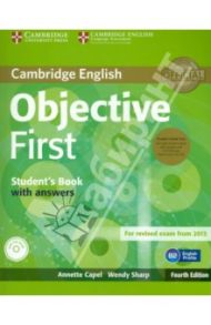 Objective First 4 Edition  Student's Book Pack with answers  +CD-ROM x2 / Capel Annete, Sharp Wendy