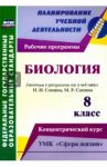 Биология. 8 класс. Рабочая программа по учебнику Н.И. Сонина, М.Р. Сапина. УМК "Сфера жизни". ФГОС / Константинова Инесса Владиславовна