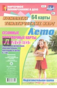 Сезонные прогулочные карты на каждый день. Лето. Подготовительная группа / Александрова Галина Сергеевна, Холодова Ирина Александровна